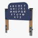 3D Modell Englisches Alphabet Game Pad (4019) - Vorschau