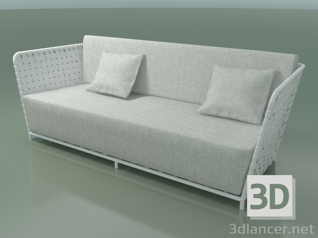 3d model Outdoor sofa InOut (803, White Lacquered Aluminum) - preview