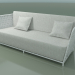 3d model Outdoor sofa InOut (803, White Lacquered Aluminum) - preview