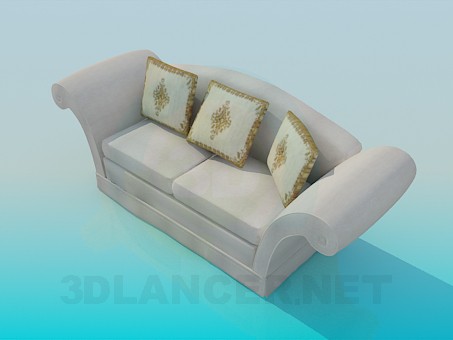 3d модель Удобная софа – превью 3d модель Удобная софа – превью