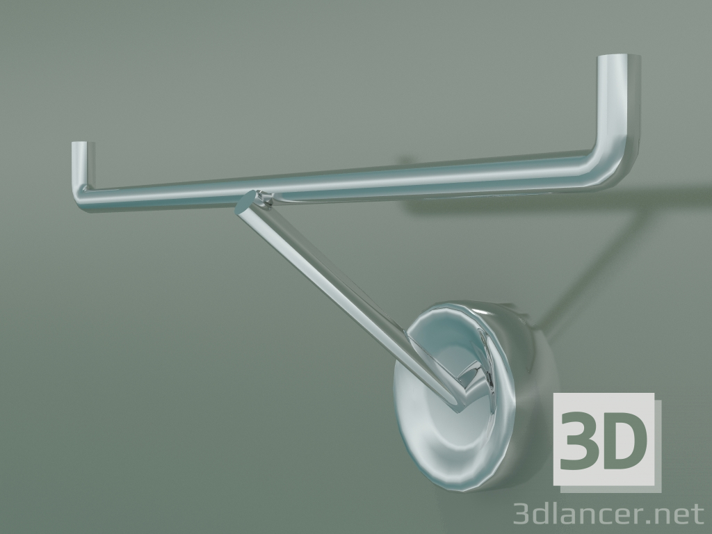 3D modeli Tuvalet kağıtlığı (Krom, 40836000) - önizleme