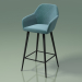 3d model Bar chair Antiba (112915, azure green) - preview