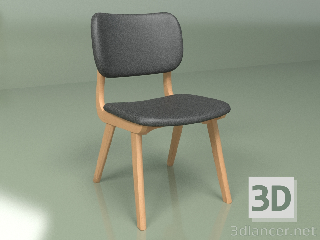 3D Modell Stuhl Civil 1 (Buche) - Vorschau