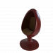 modello 3D sedia a uovo - anteprima
