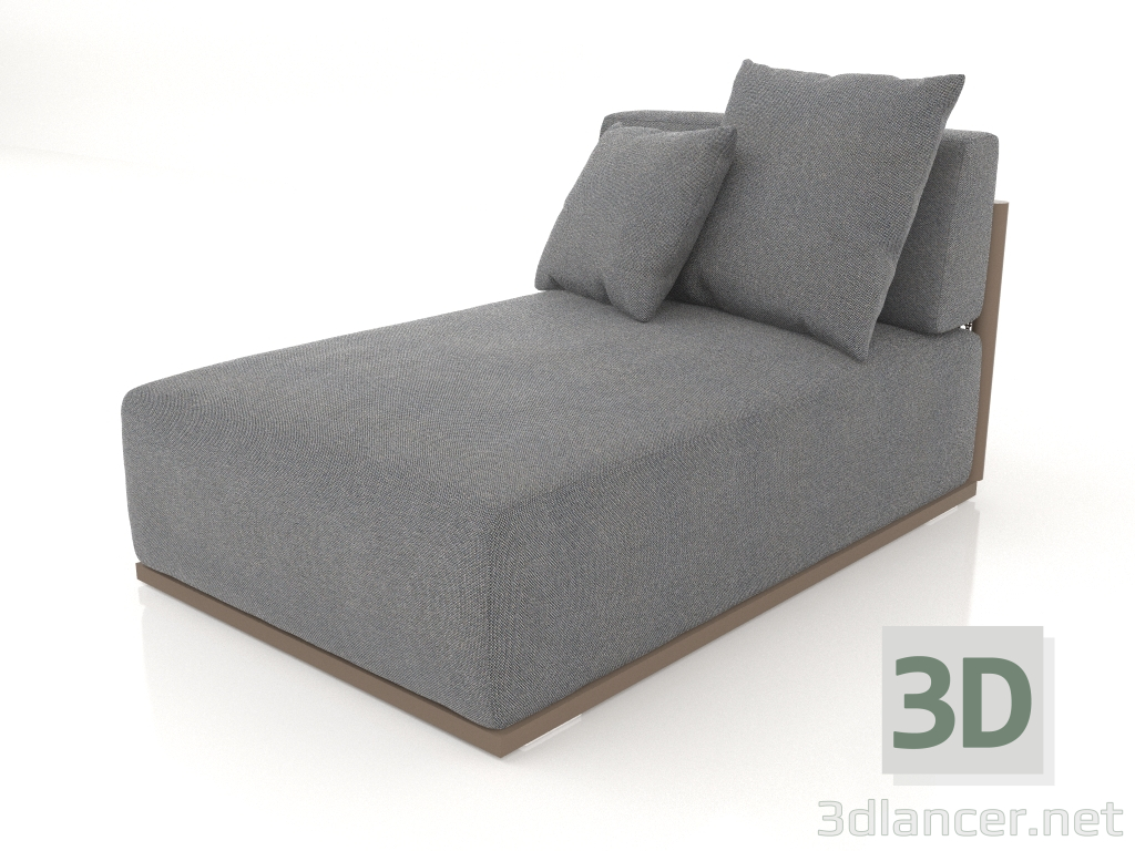 3d model Módulo sofá sección 5 (Bronce) - vista previa