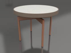 Round coffee table Ø60 (Bronze, DEKTON Sirocco)