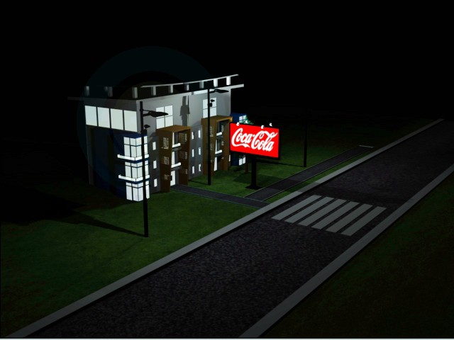 modelo 3D Edificio iluminado - escuchar modelo 3D Edificio iluminado - escuchar