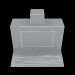 modello 3D di Fornello cappuccio Elica glide softix a-60 comprare - rendering