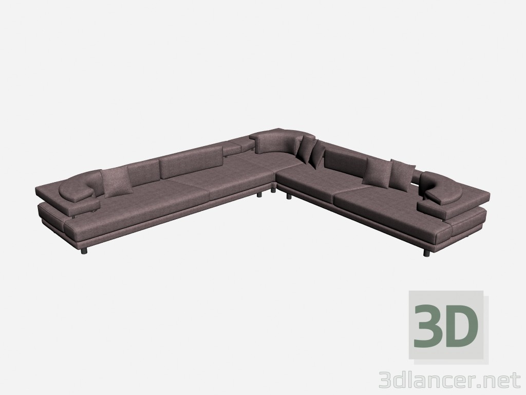 3D Modell Sofa-Ecke Rodi - Vorschau