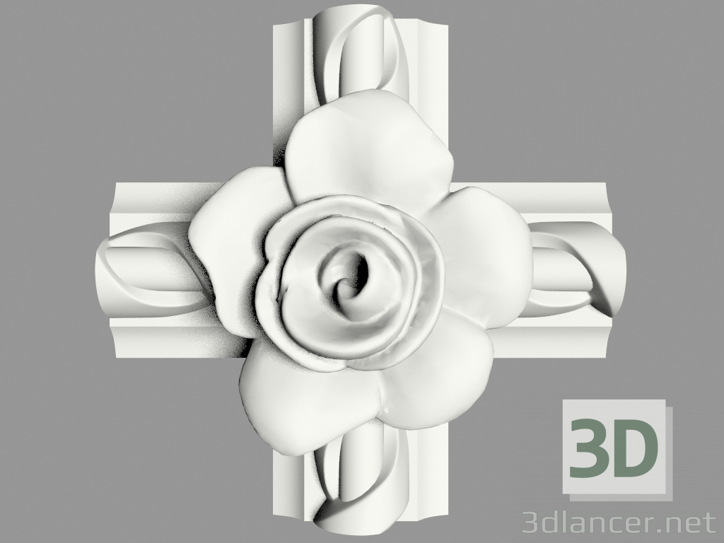 modèle 3D Angle décoratif (MDU51a) - preview