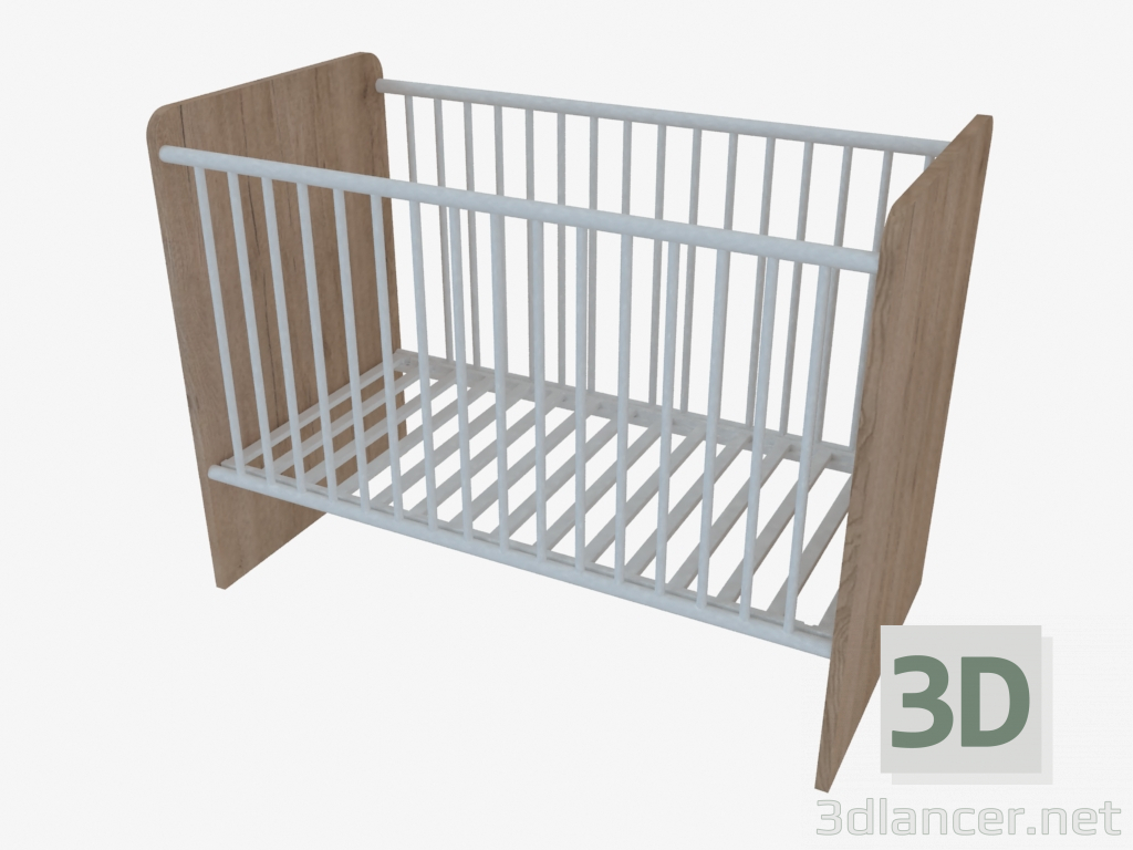 modèle 3D Lit d'enfant (TYPE 98) - preview