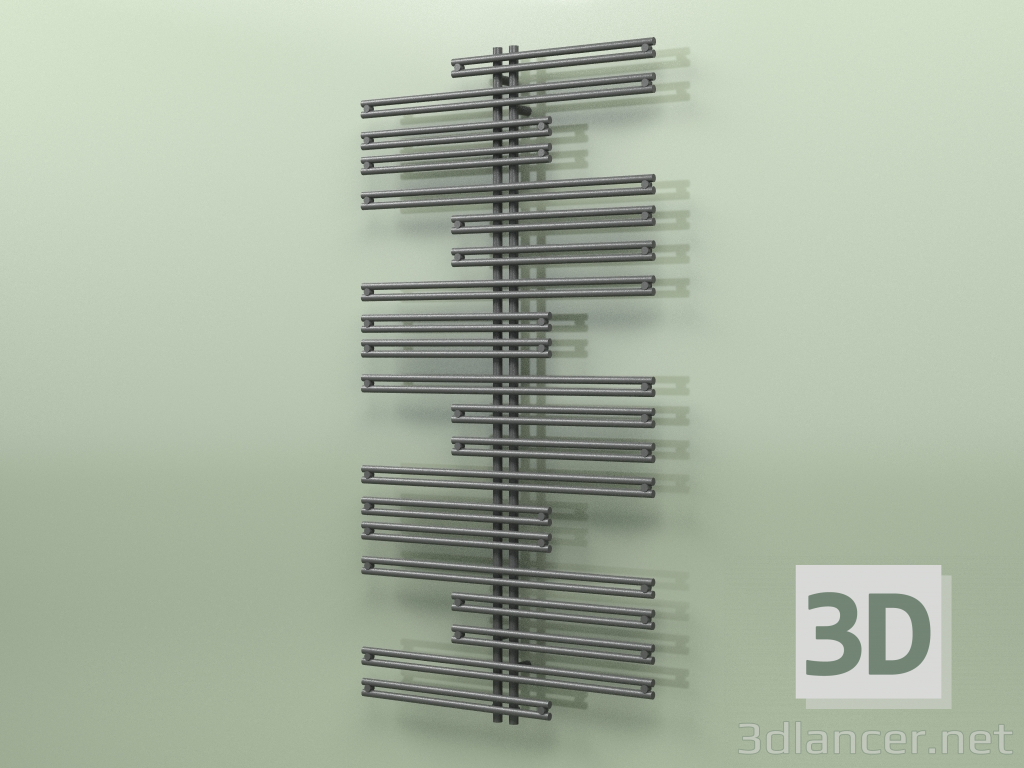 3D modeli Isıtmalı havlu askısı - Kea (1800 x 900, RAL - 9005) - önizleme