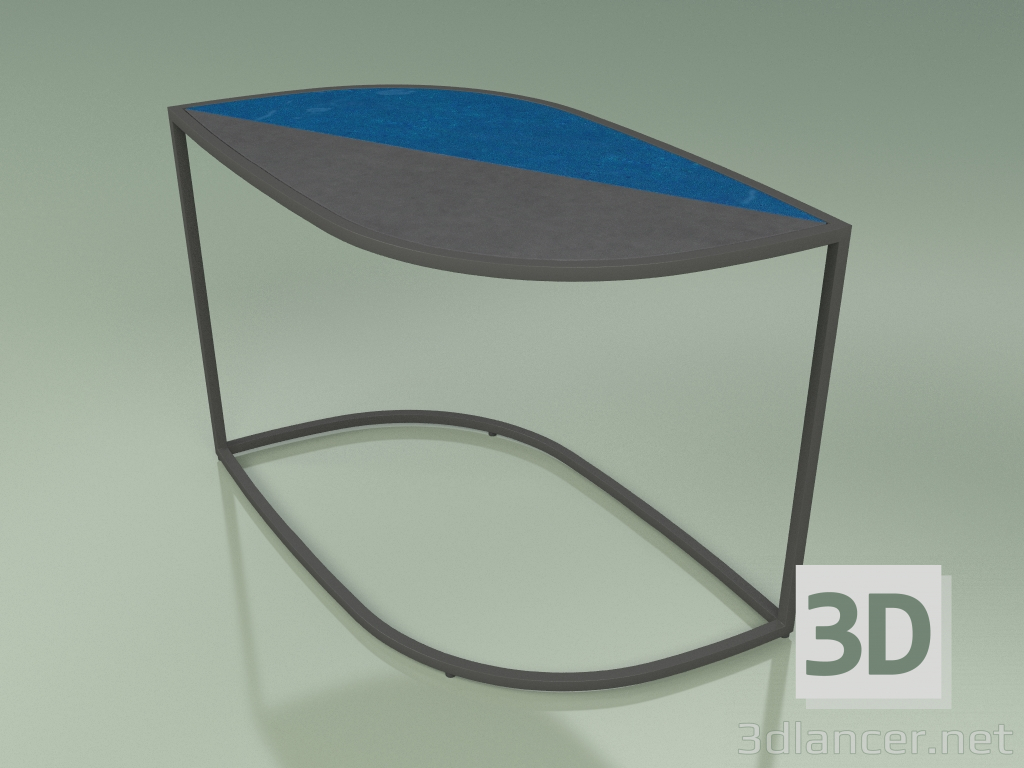 modèle 3D Table d'appoint 001 (Glazé Gres Storm-Sapphire, Metal Smoke) - preview