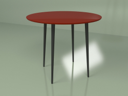 Кухонный стол Спутник 90 см (бордовый)