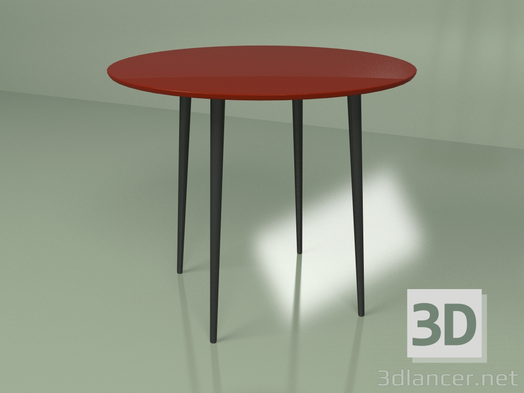 3D Modell Küchentisch Sputnik 90 cm (burgunderrot) - Vorschau
