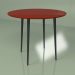 3d model Kitchen table Sputnik 90 cm (burgundy) - preview