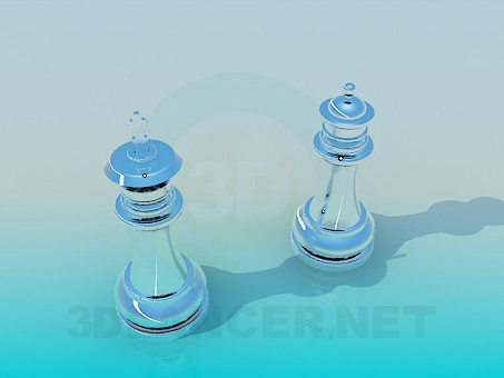 3d модель Сувенирные шахматы – превью
