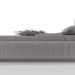 3d Bed Milano Kashmir Ciment by Baxter model buy - render