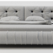 3d Bed Milano Kashmir Ciment by Baxter model buy - render