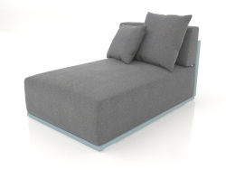 Seção 5 do módulo do sofá (azul cinza)