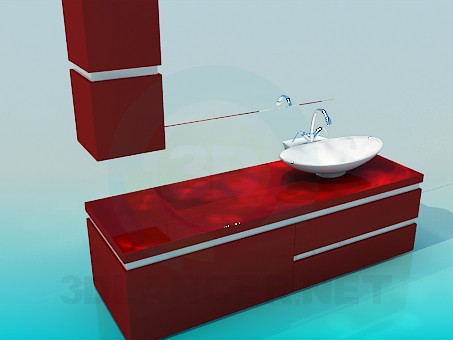 modelo 3D Mueble bajo el lavabo - escuchar modelo 3D Mueble bajo el lavabo - escuchar
