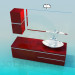 3D modeli Lavabo altında mobilya - önizleme