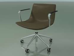 Conference chair 2122CI (5 castors, with armrests)