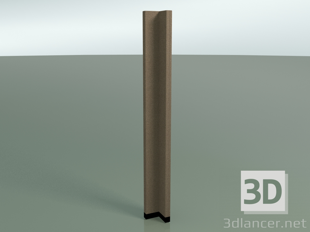 3D Modell Eckplatte 6416 (90 °, 132,5 x 13 cm, massiv) - Vorschau