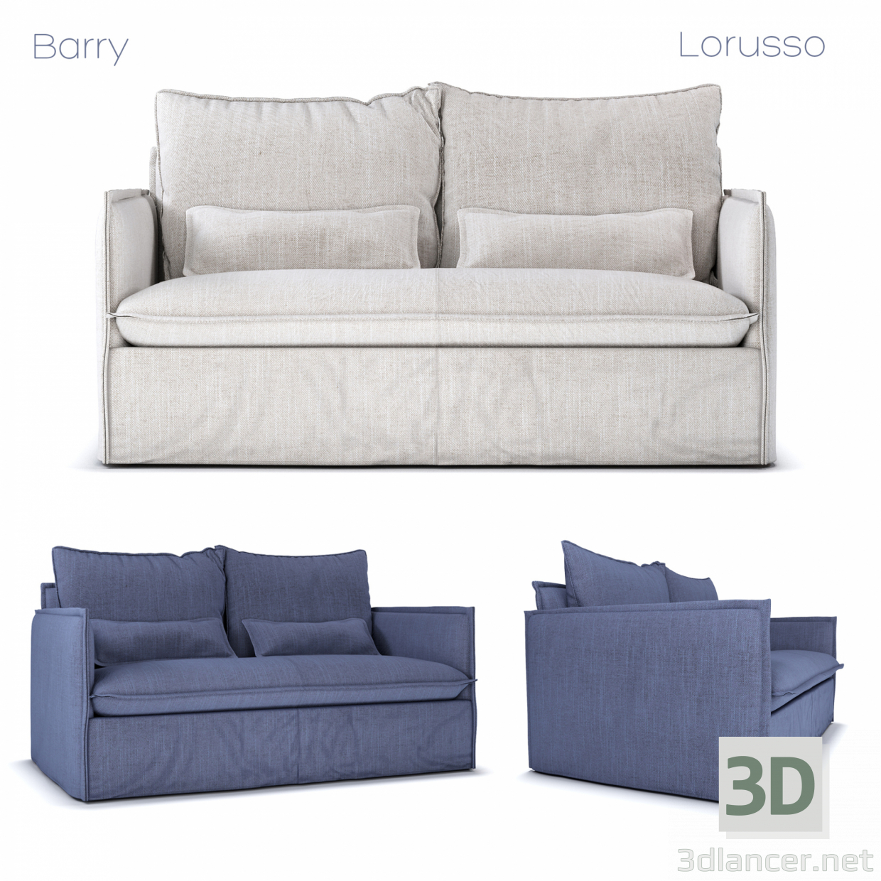 3D Modell Sofa "Bari / Bari" - Vorschau