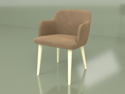 Sandalye Santino (Fildişi bacaklar)