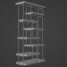 3d Decorative bookcase model buy - render