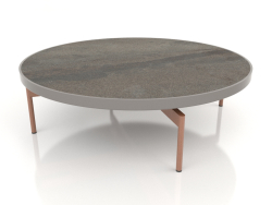 Round coffee table Ø120 (Quartz gray, DEKTON Radium)