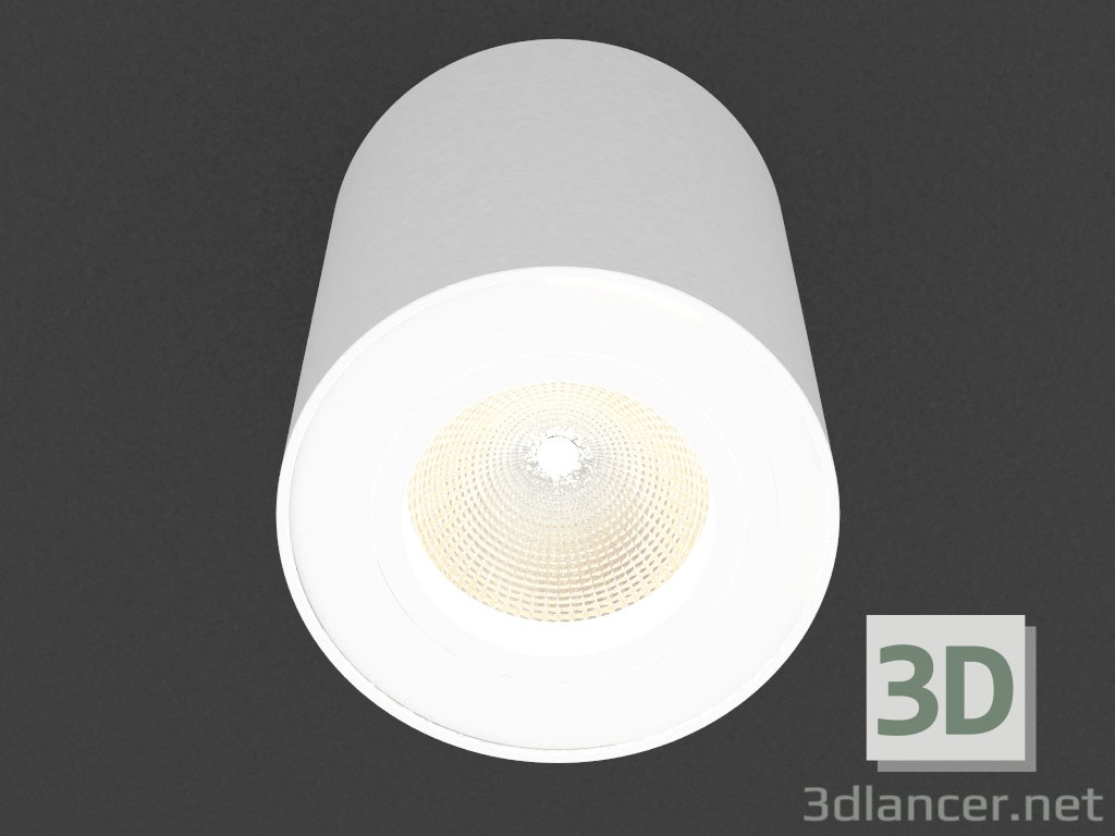 Modelo 3d Superfície lâmpada LED (DL18613_01WW- R Branco) - preview
