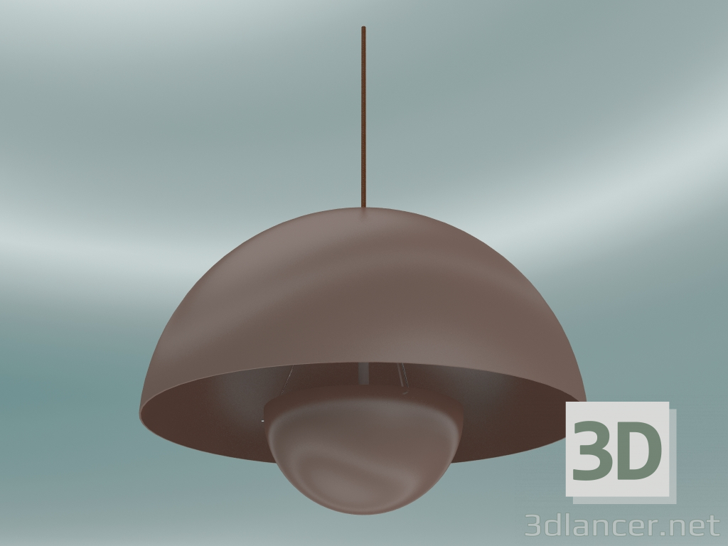 modello 3D Lampada a sospensione Vaso di fiori (VP2, Ø50cm, H 36cm, Beige rosso) - anteprima