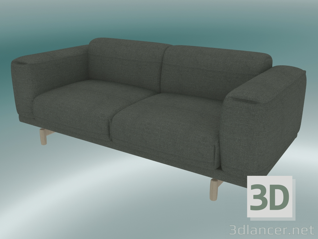 3D Modell Sofa Doppelauflage (Fiord 961) - Vorschau