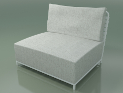 Modularer Sessel ohne Armlehnen InOut (806, weiß lackiertes Aluminium)