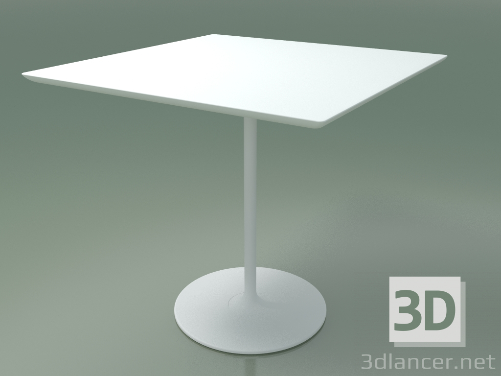 3d model Square table 0697 (H 74 - 79x79 cm, F01, V12) - preview