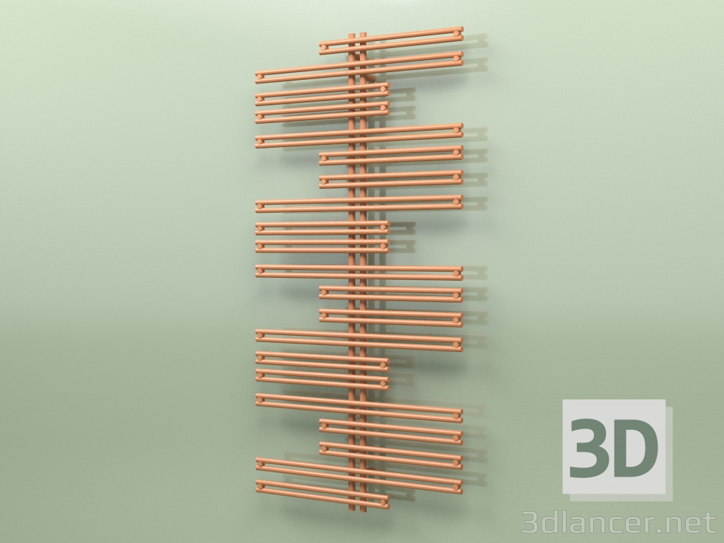 3D modeli Isıtmalı havlu askısı - Kea (1800 x 900, RAL - 8023) - önizleme
