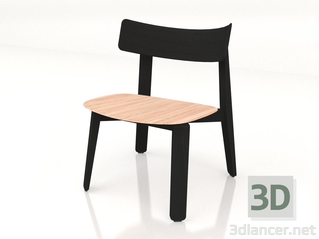 3d model Lounge chair Nora (dark) - preview