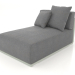 modello 3D Modulo divano sezione 5 (Grigio cemento) - anteprima