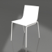 3d model Silla de comedor modelo 2 (Blanco) - vista previa