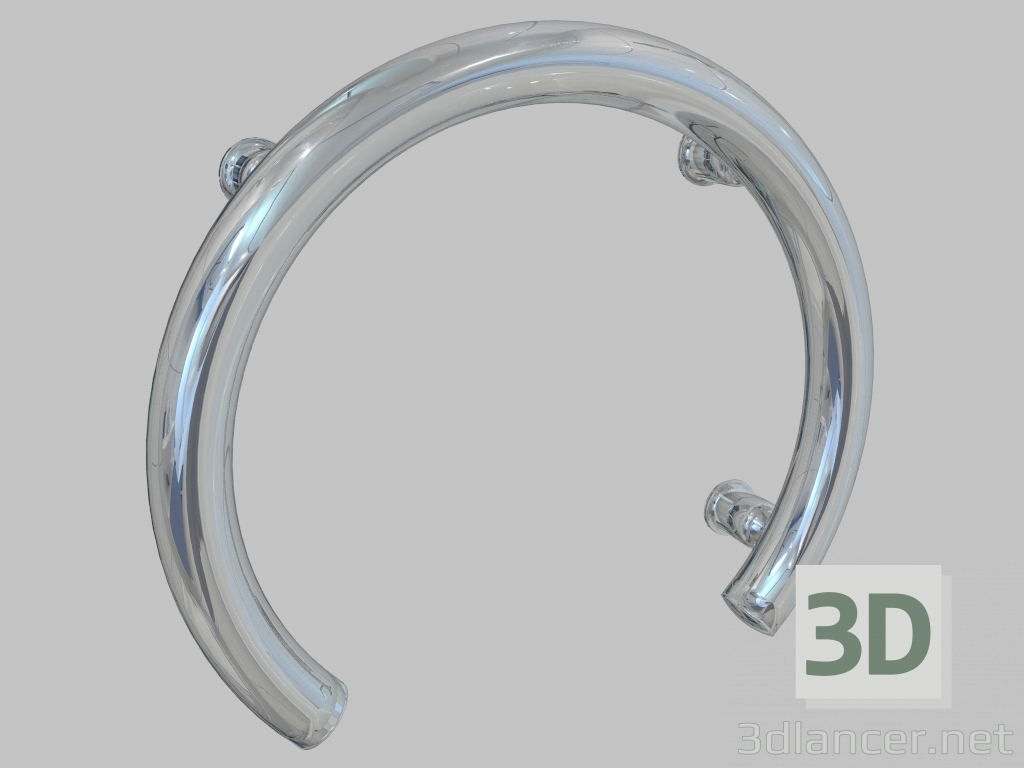 3D Modell Wandhalter aus Stahl in Form eines Hufeisens Vital (NIV 041G) - Vorschau