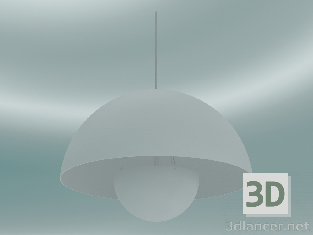 modello 3D Lampada a sospensione Vaso di fiori (VP2, Ø50cm, H 36cm, Bianco opaco) - anteprima