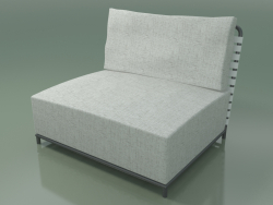 Sedia modulare InOut senza braccioli (806, alluminio laccato grigio)