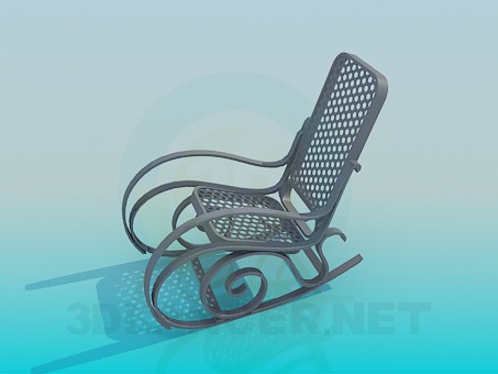 modelo 3D Silla mecedora - escuchar modelo 3D Silla mecedora - escuchar
