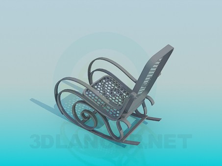 modelo 3D Silla mecedora - escuchar modelo 3D Silla mecedora - escuchar