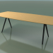 3d model Soap-shaped table 5421 (H 74 - 100x240 cm, legs 150 °, veneered L22 natural oak, V44) - preview
