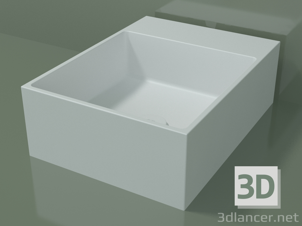 modèle 3D Vasque à poser (01UN11302, Glacier White C01, L 36, P 48, H 16 cm) - preview
