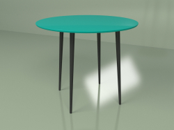 Кухонный стол Спутник 90 см (бирюзовый)