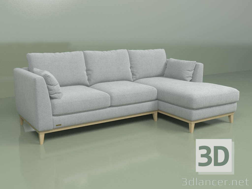 3D modeli Köşe kanepe Boston - önizleme